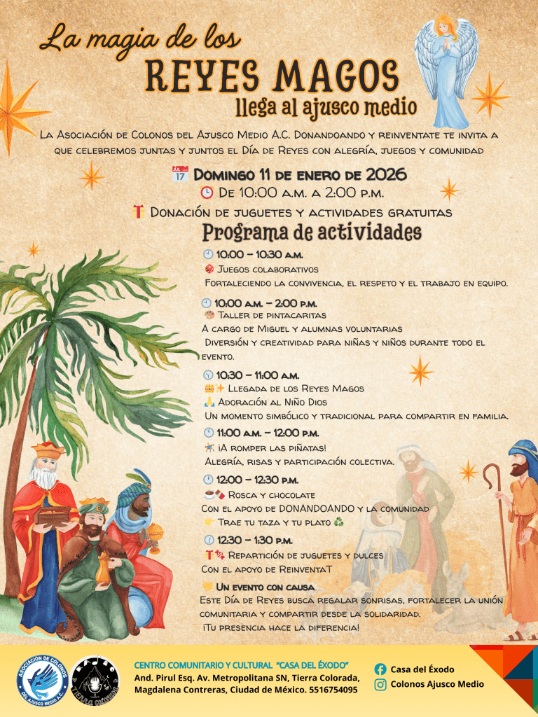 Carteles de los eventos comunitarios