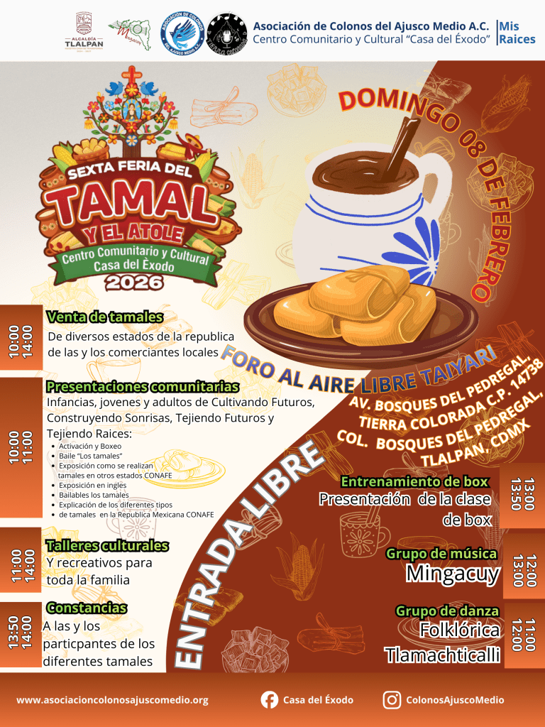 Carteles de los eventos comunitarios