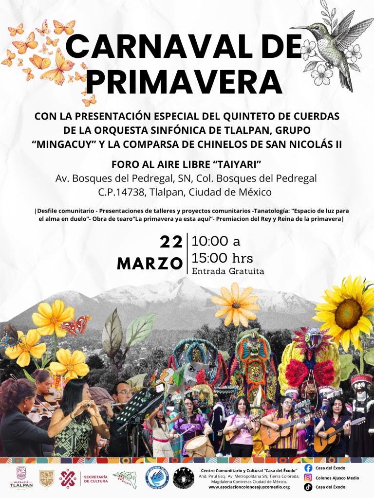 Carteles de los eventos comunitarios